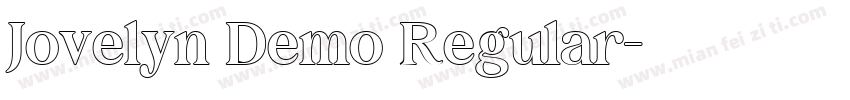 Jovelyn Demo Regular字体转换